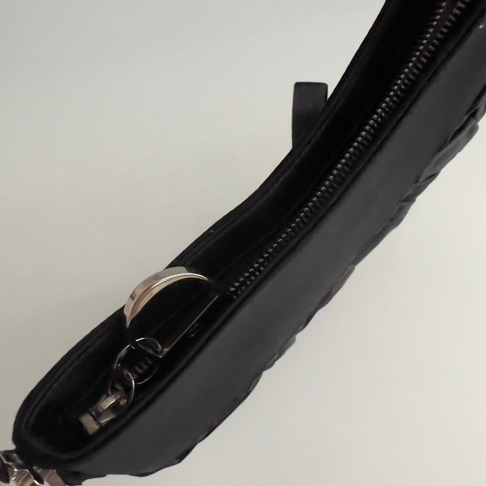 Vintage Dior Mini Black Satin Ballet bag - Picture 3 of 7